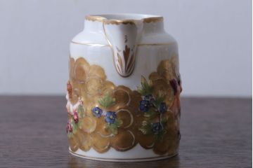 アンティーク雑貨　アンティーク　イタリアRichard Ginori(リチャード・ジノリ)　カポディモンテ　クリーマー・シュガーポット2点セット(洋食器)