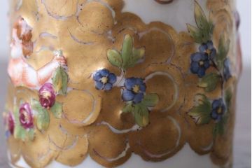 アンティーク雑貨　アンティーク　イタリアRichard Ginori(リチャード・ジノリ)　カポディモンテ　クリーマー・シュガーポット2点セット(洋食器)