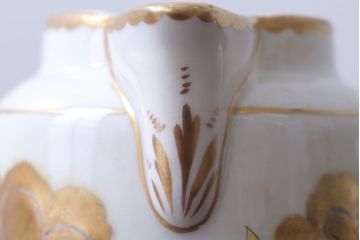 アンティーク雑貨　アンティーク　イタリアRichard Ginori(リチャード・ジノリ)　カポディモンテ　クリーマー・シュガーポット2点セット(洋食器)