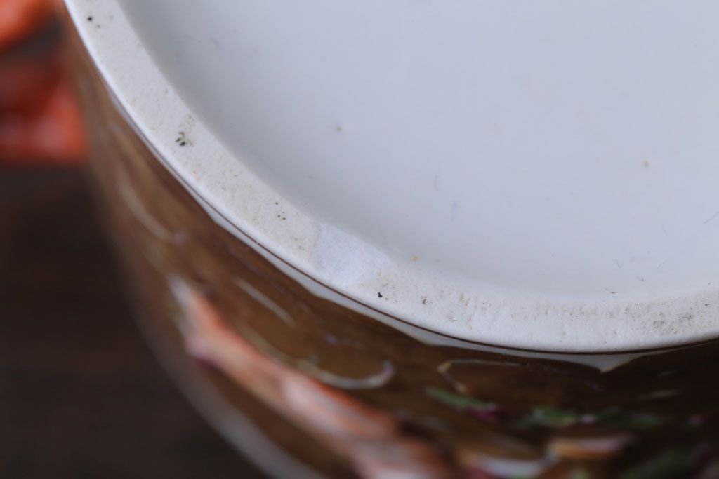 アンティーク雑貨　アンティーク　イタリアRichard Ginori(リチャード・ジノリ)　カポディモンテ　クリーマー・シュガーポット2点セット(洋食器)