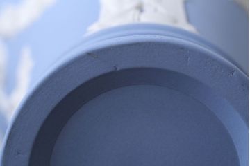 アンティーク雑貨　中古　イギリスWedgwood(ウェッジウッド)　ジャスパー　ペールブルー　花瓶