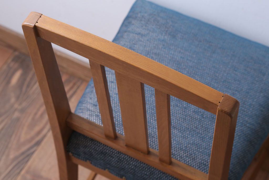 和製アンティーク　ナラ材製!レトロなシンプルチェア(1)