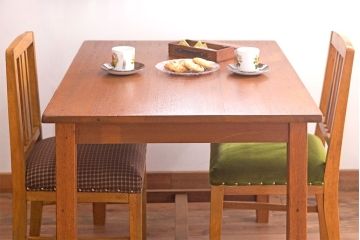 レトロ家具　和製アンティーク　ナラ材製!レトロなシンプルチェア(2)