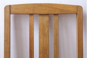 レトロ家具　和製アンティーク　ナラ材製!レトロなシンプルチェア(2)