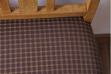 レトロ家具　和製アンティーク　ナラ材製!レトロなシンプルチェア(2)