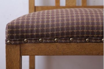 レトロ家具　和製アンティーク　ナラ材製!レトロなシンプルチェア(2)