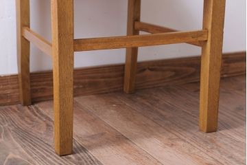 レトロ家具　和製アンティーク　ナラ材製!レトロなシンプルチェア(2)
