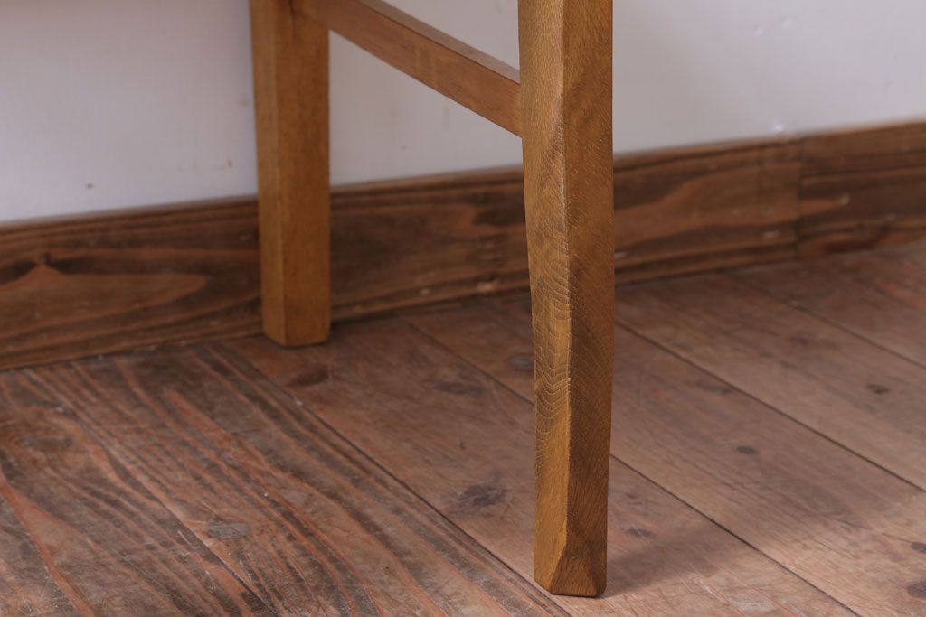 レトロ家具　和製アンティーク　ナラ材製!レトロなシンプルチェア(2)