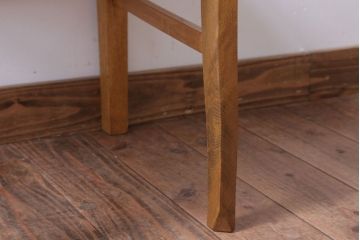 レトロ家具　和製アンティーク　ナラ材製!レトロなシンプルチェア(2)