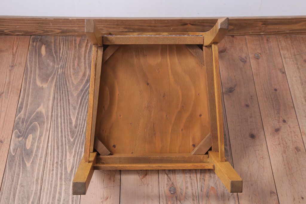 レトロ家具　和製アンティーク　ナラ材製!レトロなシンプルチェア(2)