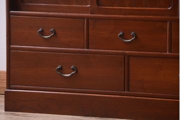 アンティーク家具　和製アンティーク　高級品!前面桑材・側面栗材の重ね茶箪笥