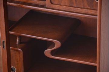 アンティーク家具　和製アンティーク　高級品!前面桑材・側面栗材の重ね茶箪笥