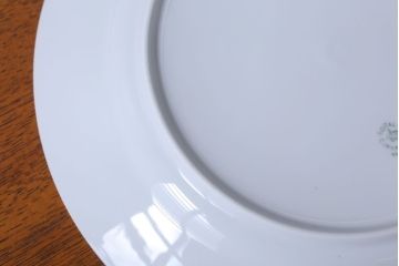 アンティーク雑貨　中古　ROYAL COPENHAGEN(ロイヤルコペンハーゲン)　WHITE FLUTED HALF LACE(ホワイトフルーテッド・ハーフレース) 25cmプレート(大皿)3枚セット(洋食器)