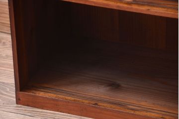 レトロ家具　昭和レトロ　古い木製の小さなオープンラックローボード(飾り棚)