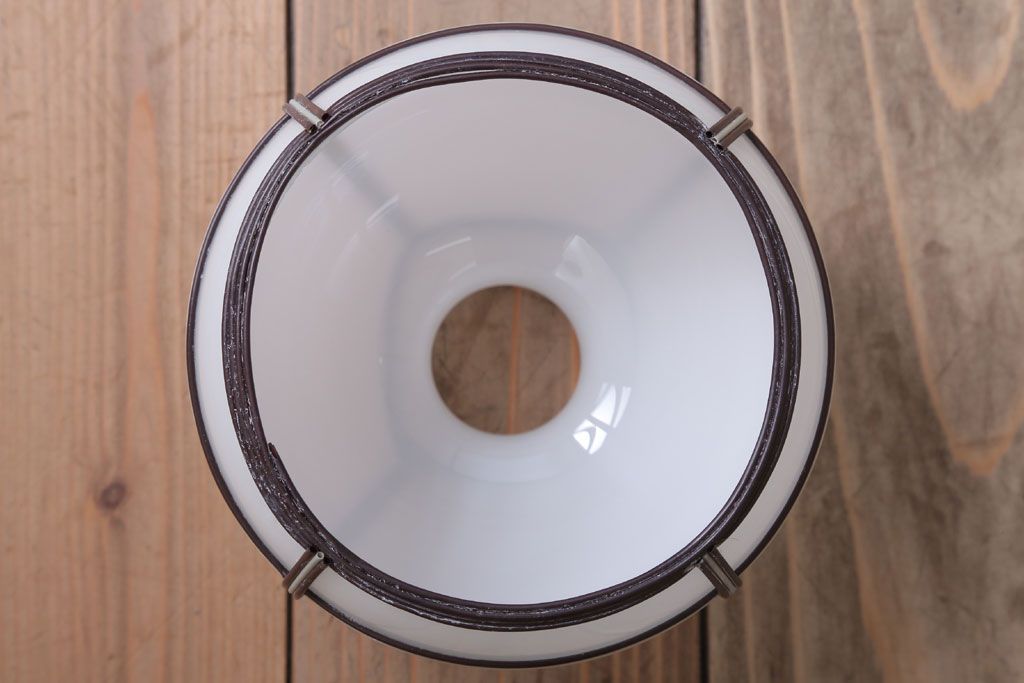 アンティーク　和の雰囲気溢れるガラスシェード天井照明(電傘)