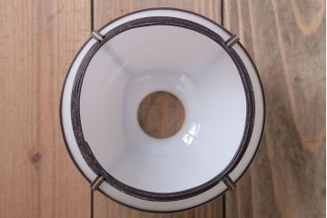 アンティーク　和の雰囲気溢れるガラスシェード天井照明(電傘)