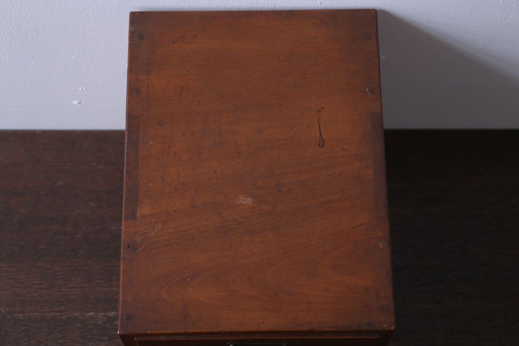 レトロ家具　昭和レトロ　古い木製のアンティーク3杯小引き出し