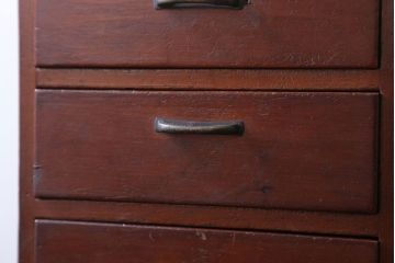 レトロ家具　昭和レトロ　古い木製のアンティーク3杯小引き出し