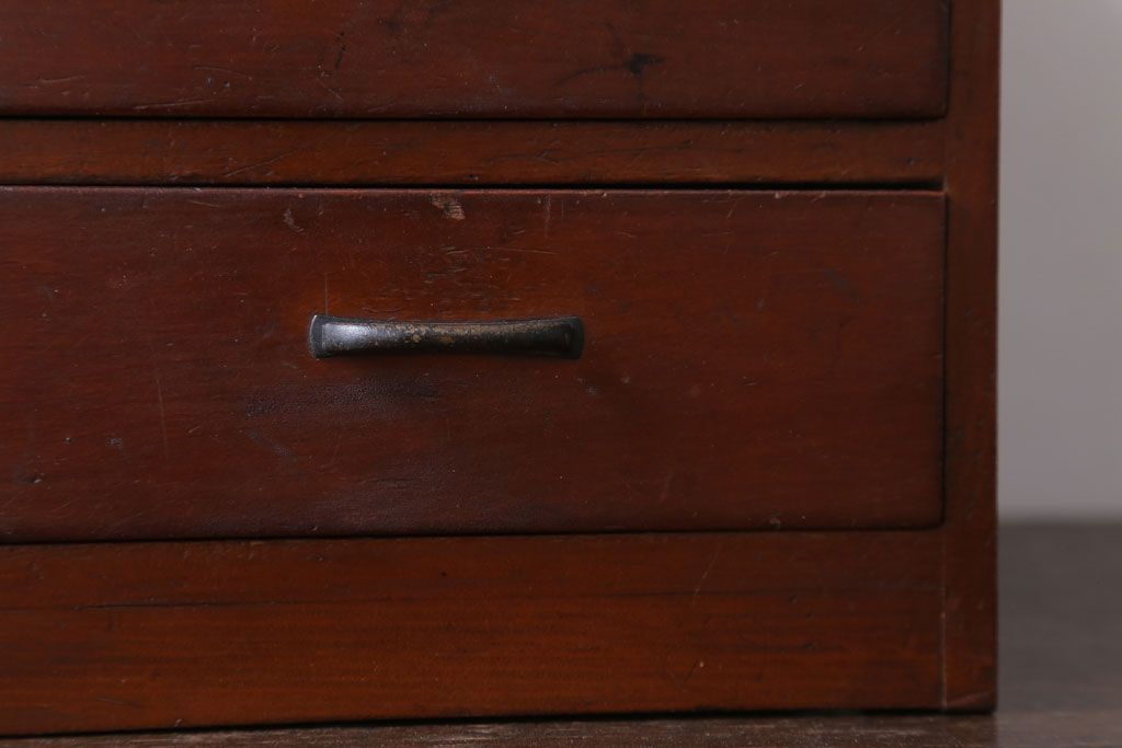 レトロ家具　昭和レトロ　古い木製のアンティーク3杯小引き出し