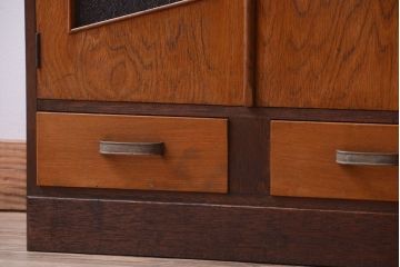 レトロ家具　昭和レトロ　ミッドセンチュリー　古い木製のアンティーク本箱