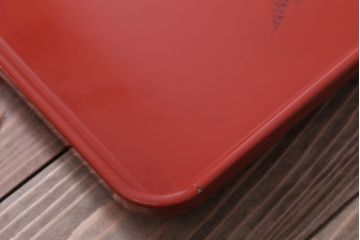 アンティーク雑貨　アンティーク　大正〜昭和初期　沈金蒔絵木製お膳5枚(漆器)(2)