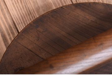 アンティーク雑貨　古民具・骨董　総欅材!アンティークのお釜の蓋(花台)