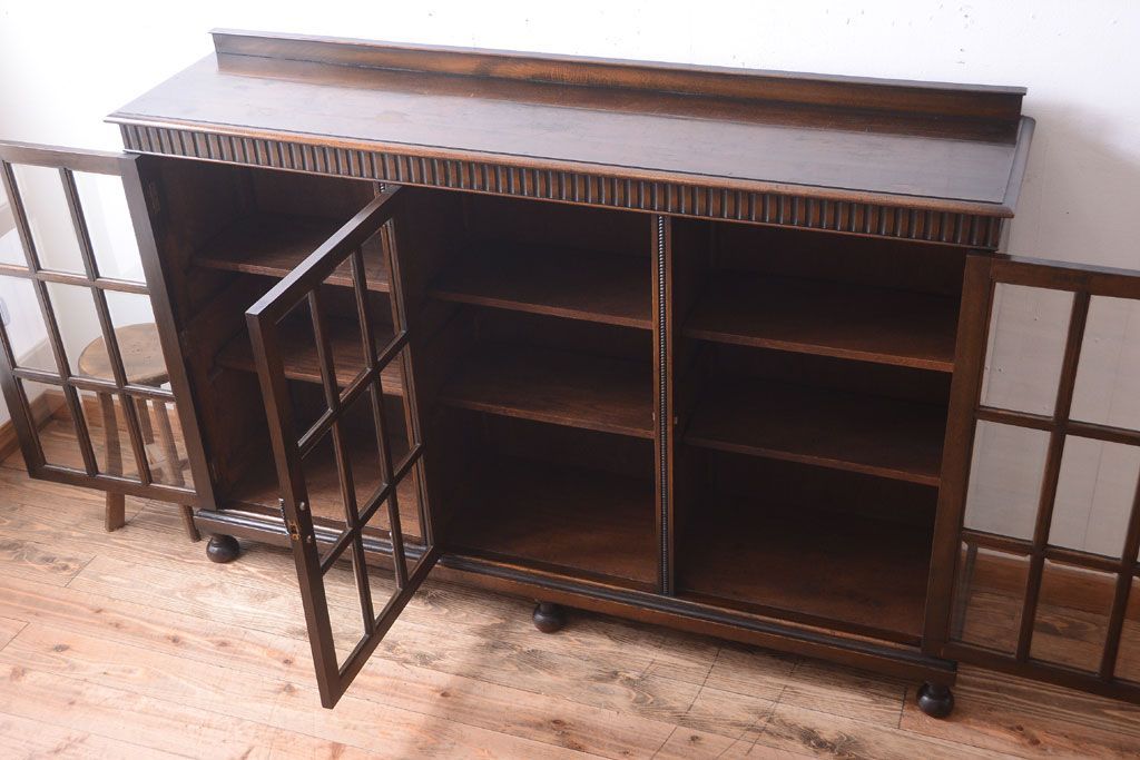 アンティーク家具　アンティーク　日本製　高級品!脚付きサイドボード