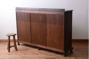 アンティーク家具　アンティーク　日本製　高級品!脚付きサイドボード
