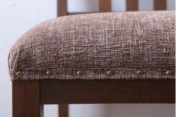 レトロ家具　和製アンティーク　ナラ材製!レトロなシンプルチェア(3)