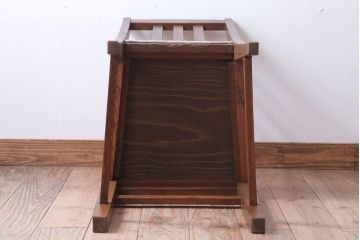 レトロ家具　和製アンティーク　ナラ材製!レトロなシンプルチェア(3)