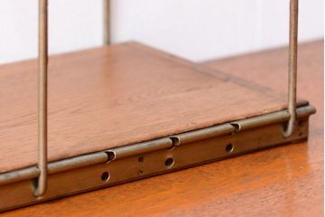 レトロ家具　昭和レトロ　シンプルなアンティークワイヤー本立て