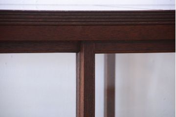 アンティーク家具　大正ロマン　古い木製の背が低いガラスケース(ショーケース)