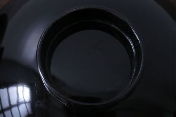 アンティーク雑貨　アンティーク　昭和二年　木製の鶴蒔絵椀5客セット(漆器)