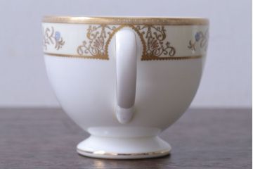 アンティーク雑貨　中古　イギリスWedgwood(ウェッジウッド)　Cliveden(クリブデン)シリーズ　カップ&ソーサー2客セット(洋食器)