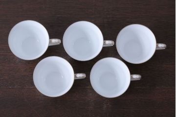 アンティーク雑貨　中古　ノリタケ(Noritate)　Contessa(コンテッサ)シリーズ　カップ&ソーサー5客セット