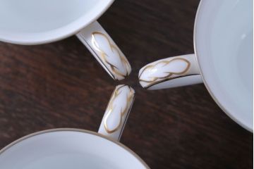アンティーク雑貨　中古　ノリタケ(Noritate)　Contessa(コンテッサ)シリーズ　カップ&ソーサー5客セット