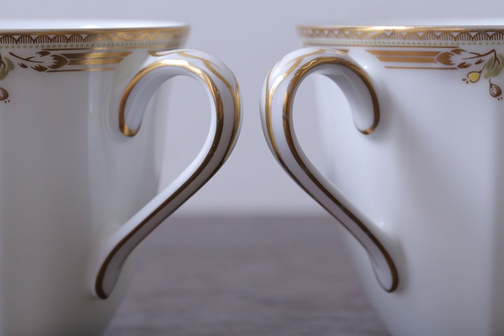 アンティーク雑貨　中古　ノリタケ(Noritate)　Contessa(コンテッサ)シリーズ　カップ&ソーサー5客セット