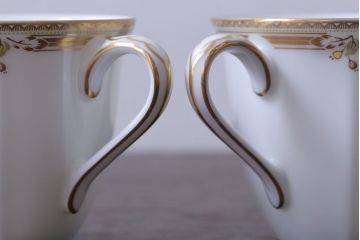 アンティーク雑貨　中古　ノリタケ(Noritate)　Contessa(コンテッサ)シリーズ　カップ&ソーサー5客セット