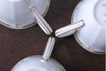 アンティーク雑貨　中古　ノリタケ(Noritate)　Contessa(コンテッサ)シリーズ　カップ&ソーサー5客セット