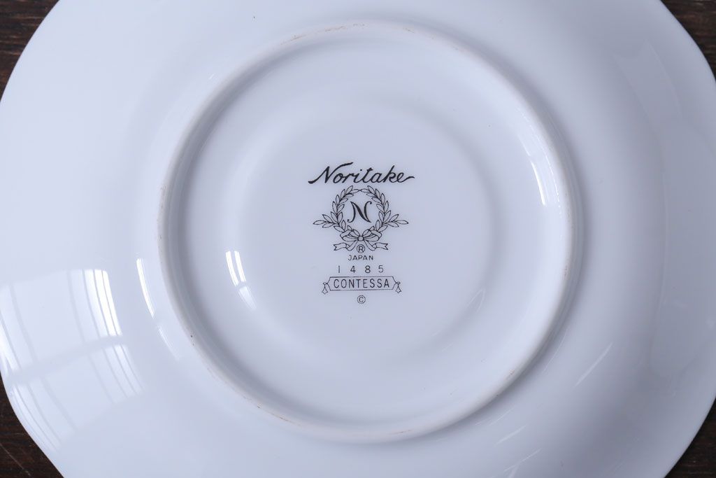 アンティーク雑貨　中古　ノリタケ(Noritate)　Contessa(コンテッサ)シリーズ　カップ&ソーサー5客セット