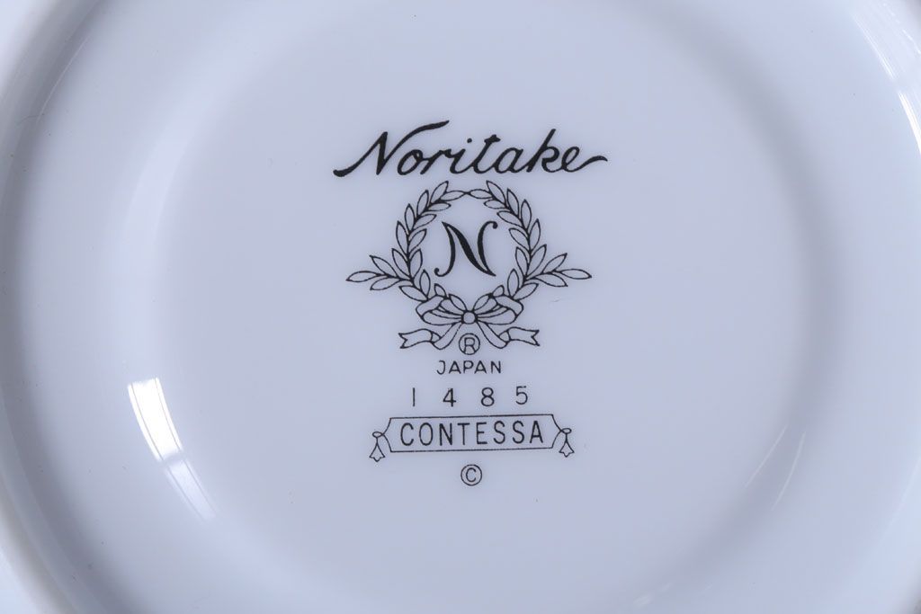 アンティーク雑貨　中古　ノリタケ(Noritate)　Contessa(コンテッサ)シリーズ　カップ&ソーサー5客セット
