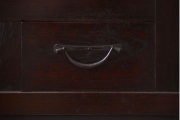 アンティーク家具　古民具・骨董　明治期　重厚な鉄脚付き!六尺水屋箪笥サイドボード