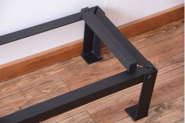 アンティーク家具　古民具・骨董　明治期　重厚な鉄脚付き!六尺水屋箪笥サイドボード