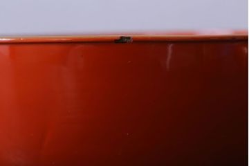 アンティーク雑貨　アンティーク　大正〜昭和初期　木製朱塗蒔絵椀4客セット(漆器)