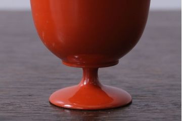 アンティーク雑貨　大正〜昭和初期　鶴亀の図　アンティーク木製蒔絵盃2客(漆器・杯)