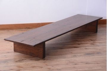 アンティーク家具　和製アンティーク　天板一枚板!古い木の大きな裁ち板(3)