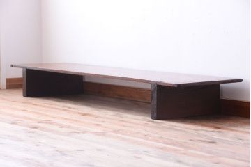 アンティーク家具　和製アンティーク　天板一枚板!古い木の大きな裁ち板(3)