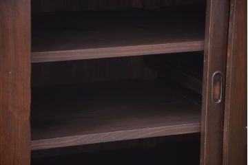 アンティーク家具　古民具・骨董　明治期　重厚な鉄脚付き!六尺水屋箪笥サイドボード(2)