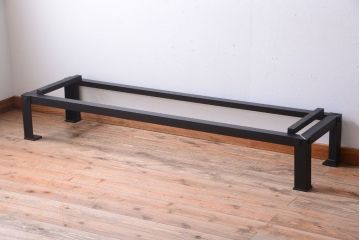 アンティーク家具　古民具・骨董　明治期　重厚な鉄脚付き!六尺水屋箪笥サイドボード(2)