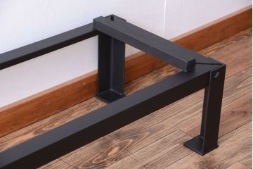 アンティーク家具　古民具・骨董　明治期　重厚な鉄脚付き!六尺水屋箪笥サイドボード(2)